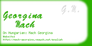 georgina mach business card